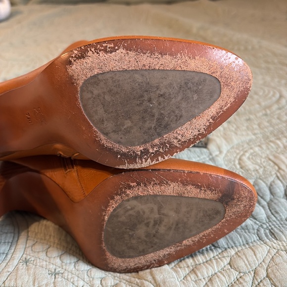 MICHAEL Michael Kors Roadie Leather Ankle Boot in Luggage Tan Women's Size 7M - Picture 14 of 17